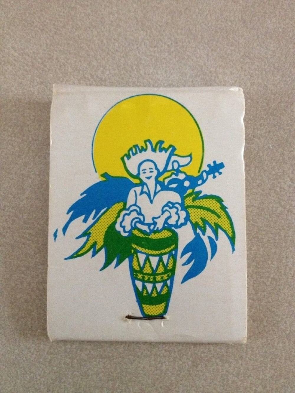 Vintage 70s Tiki Matchbook Sheraton-British Colonial Hotel Nassau Bahamas
